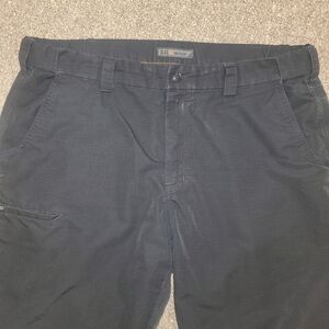 5.11 Tactical Men's Fast-Tac Urban Pants Ripstop Size 40 x 30 Black 74461